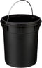 5Five Pedaalemmer - zwart - metaal - 3 liter - 17 x 25 cm - Voor badkamer en toilet - prullenbak
