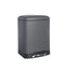 5Five Prullenbak/pedaalemmer - donkergrijs - metaal - 6 liter - 23 x 22 x 32 cm - toilet/badkamer