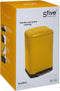 5Five Prullenbak/pedaalemmer - geel - metaal - 30 liter - 34 x 32 x 61 cm - keuken