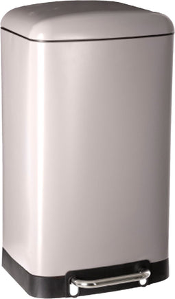 5Five Prullenbak/pedaalemmer - taupe - metaal - 30 liter - 34 x 32 x 61 cm - keuken