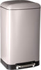 5Five Prullenbak/pedaalemmer - taupe - metaal - 30 liter - 34 x 32 x 61 cm - keuken