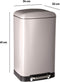 5Five Prullenbak/pedaalemmer - taupe - metaal - 30 liter - 34 x 32 x 61 cm - keuken