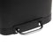 5Five Prullenbak/pedaalemmer - zwart - metaal - 6 liter - 23 x 22 x 32 cm - toilet/badkamer