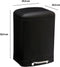 5Five Prullenbak/pedaalemmer - zwart - metaal - 6 liter - 23 x 22 x 32 cm - toilet/badkamer
