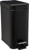 5Five - Prullenbak/pedaalemmer zwart rvs metaal 5 liter - 14x29x30 cm