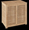 5Five Sicela Dubbele Wasmand 100L - Bamboe - 58 x 40 x 60 CM