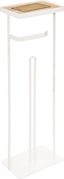 5Five Simply Smart - Toiletrolhouder met telefoonplankje - Badkameraccessoires - Vrijstaande - Mat Wit