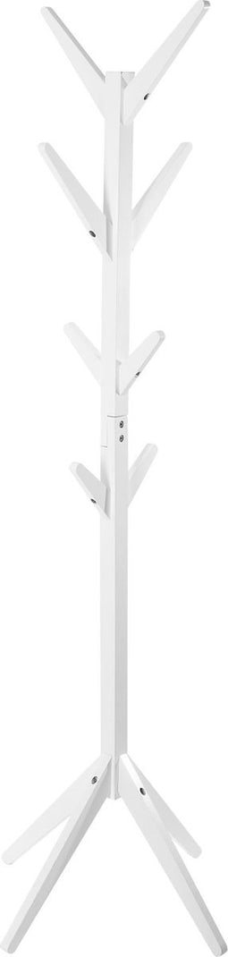 5Five Staande kapstok hout D62xH173cm - 8 haken - Wit