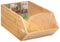 5Five Stapelbare opbergmand 1 vaks organizer - L18 x B31 x H12 cm - bamboe hout - lichtbruin