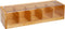 5Five Theedoos lichtbruin met deksel - 5-vaks - Bamboe hout - 36 x 11 x 10 cm