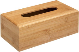 5Five tissuebox/tissuedoos - bamboe/hout - 25 x 13 x 9 cm - lichtbruin - universeel - zakdoek doos