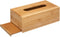5Five tissuebox/tissuedoos - bamboe/hout - 25 x 13 x 9 cm - lichtbruin - universeel - zakdoek doos