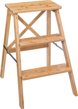 5Five Trapje / Krukje / Opstapje Bamboe - 3 Treden