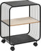 5Five Trolley - Metaal met hout - 43x28x53cm - Zwart