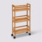 5Five - Trolley Op Wieltjes - Bamboe - 74.5 x 36 x 15 cm