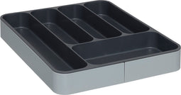 5Five Uitschuifbare besteklade XL - 39x5,5x31cm - Grijs