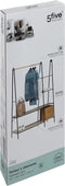 5Five Vestiaire Jano - 4 legplanken + hangroede - 120x46,5xH165cm - Hout/Metaal