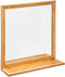 5Five Wandspiegel met plank 47x51cm bamboe