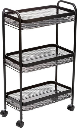 5Five Zwarte trolley 3 niveaus