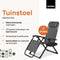 Novitaa Duoset Opvouwbare Ligstoelen - Verstelbaar 30°-90° - Beker en Telefoonhouder - Grijs
