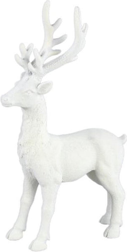 PTMD Deco object Rendier Saubia - 18x9x34 cm - Polyester - Creme