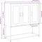 vidaXL - Dressoir - 100,5x39x107 - cm - koudgewalst - staal - wit