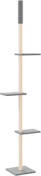 vidaXL - Kattenmeubel - vloer - tot - plafond - 267,5-297,5 - cm - lichtgrijs