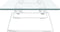 vidaXL - Monitorstandaard - 60x20x8 - cm - gehard - glas - en - metaal - wit