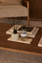 MOOISA - Dienblad S - Travertine 10x25cm - rond marmer dienblad - vierkant marmer dienblad - decoratie schaal - tapasplank - serveerplank