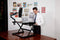 Zit-sta module Extra Large Zwart bureau