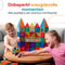 PlayMix Magnetische Tegels - 242 Stuks - Educatief Speelgoed - Montessori Speelgoed (242 stuks)