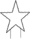 vidaXL - Kerstverlichting - ster - met - grondpinnen - 80 - LED's - 60 - cm