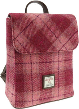 Rugzak Tummel Roze (Salmon) - Mini - 26x21x12 - Harris Tweed - Glen Appin of Scotland