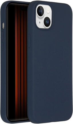 Accezz Liquid Silicone Backcover - MagSafe - Krasbestendig Schokbestendig - Donkerblauw (iPhone 15 Plus)