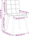 vidaXL - Eetkamerstoelen - 2 - st - stof - donkergroen