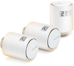 Netatmo Slimme Radiatorkraan - Slimme temperatuurregeling - Draadloze bediening (3-pack)