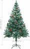 vidaXL - Kunstkerstboom - met - dennenappels - 150 - cm