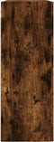 vidaXL - Wandkast - 69,5x34x90 - cm - bewerkt - hout - gerookt - eikenkleurig