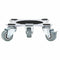 Meubelrollers 4 st met lifter 15,5x15,5x5,5 cm staal 1000 kg