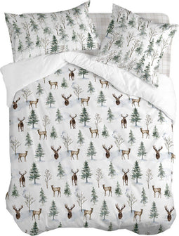 Noorse hoes HappyFriday Mystical winter Multicolour 180 x 220 cm