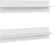 vidaXL - Wandschappen - 2 - st - 80x11,5x18 - cm - bewerkt - hout - wit