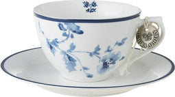 Laura Ashley Blueprint Collectables Kop en Schotel koffie set - China Rose - 26 cl. - Porselein