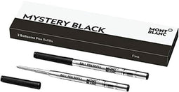 Navulling voor balpen Montblanc 128210 Zwart (2 Stuks)