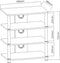 Hifi audio meubel kast - Tv meubel - 4 opbergplanken