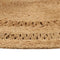 vidaXL - Tapijt - rond - 90 - cm - gevlochten - jute