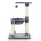Coast Multi -Storey Scratching Post Soft Wrapped Cat Tree met een gezellige hangmatgrijs