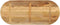vidaXL - Tafelblad - ovaal - 140x60x3,8 - cm - massief - ruw - mangohout