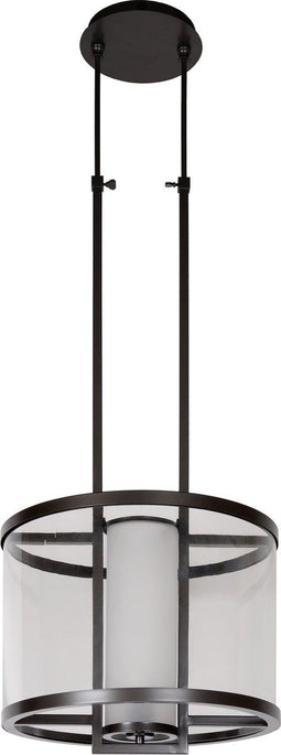 Lucide BRUNELLO - Hanglamp - Ø42 cm - Dimbaar - Grijs ijzer