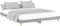 vidaXL - Bedframe - bewerkt - hout - grijs - sonoma - eikenkleurig - 160x200 - cm