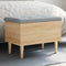vidaXL - Opbergbankje - 62x42x46 - cm - bewerkt - hout - sonoma - eikenkleurig